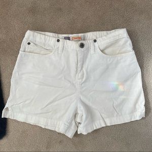 Faded Glory white denim shorts